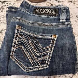 Rock & Roll Cowgirl Blue Boot Cut Jeans